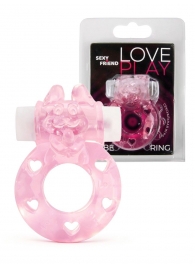 Розовое эрекционное виброкольцо в форме зайчика - 1137 - во Владивостоке купить с доставкой