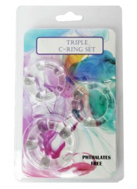 Набор из 3 эрекционных прозрачных колец - Boys of Toys - во Владивостоке купить с доставкой