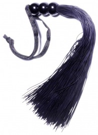 Черная силиконовая плетка - 25,4 см. - Boys of Toys - купить с доставкой во Владивостоке