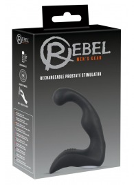 Черный перезаряжаемый стимулятор простаты с вибрацией - 14,6 см. - Orion - во Владивостоке купить с доставкой