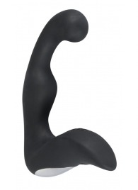 Черный перезаряжаемый стимулятор простаты с вибрацией - 14,6 см. - Orion - во Владивостоке купить с доставкой