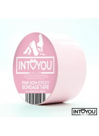 Розовый скотч для фиксации Non-Sticky Bondage Tape - 15 м. - Intoyou - купить с доставкой во Владивостоке