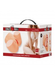 Телесный мастурбатор Liora с 2 любовными тоннелями - Baile - во Владивостоке купить с доставкой