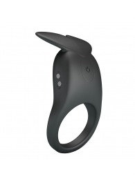 Черное перезаряжаемое виброкольцо Carlton - Baile - во Владивостоке купить с доставкой