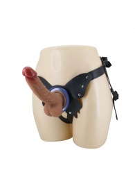 Поясной страпон Wells: трусики в форме бабочки и фаллоимитатор-насадка - Baile - купить с доставкой во Владивостоке