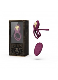 Фиолетовое эрекционное виброкольцо Bayek с пультом ДУ - Zalo - во Владивостоке купить с доставкой