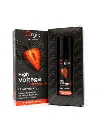 Жидкий вибратор Orgie High Voltage Strawberry - 15 мл. - ORGIE - купить с доставкой во Владивостоке