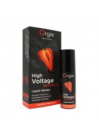 Жидкий вибратор Orgie High Voltage Strawberry - 15 мл. - ORGIE - купить с доставкой во Владивостоке