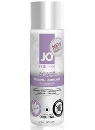 Лубрикант на водной основе для женщин JO AGAPE LUBRICANT ORIGINAL - 60 мл. - System JO - купить с доставкой во Владивостоке