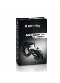 Пояс верности с электростимуляцией Mystim Pubic Enemy No1 Black Edition - MyStim - купить с доставкой во Владивостоке