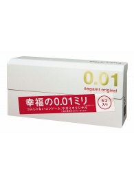 Супер тонкие презервативы Sagami Original 0.01 - 5 шт. - Sagami - купить с доставкой во Владивостоке