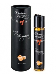 Массажное масло с ароматом карамели Huile de Massage Gourmande Caramel - 59 мл. - Plaisir Secret - купить с доставкой во Владивостоке