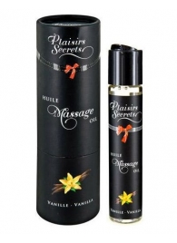 Массажное масло с ароматом ванили Huile de Massage Gourmande Vanille - 59 мл. - Plaisir Secret - купить с доставкой во Владивостоке