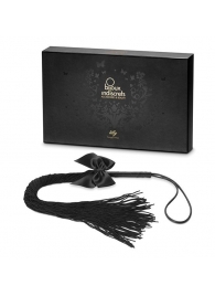 Чёрная плётка Lilly Whip Bijoux - Bijoux Indiscrets - купить с доставкой во Владивостоке