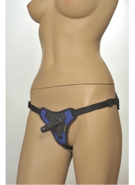 Сине-чёрные трусики с плугом Kanikule Strap-on Harness Anatomic Thong - Kanikule - купить с доставкой #SOTBIT_REGIONS_UF_V_REGION_NAME#