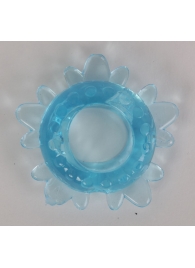 Голубое эрекционное кольцо  Снежинка - White Label - во Владивостоке купить с доставкой