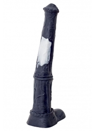 Чёрный фаллоимитатор мустанга - 42 см. - Erasexa - купить с доставкой во Владивостоке