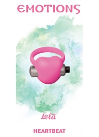 Розовое эрекционное виброкольцо Emotions Heartbeat Light pink - Lola Games - во Владивостоке купить с доставкой