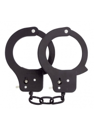 Чёрные наручники из листового металла BONDX METAL CUFFS BLACK - Dream Toys - купить с доставкой во Владивостоке