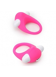Розовое эрекционное кольцо LIT-UP SILICONE STIMU RING 6 - Dream Toys - во Владивостоке купить с доставкой