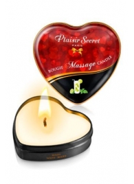 Массажная свеча с ароматом мохито Bougie Massage Candle - 35 мл. - Plaisir Secret - купить с доставкой во Владивостоке
