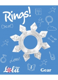 Прозрачное эрекционное кольцо Rings Gear - Lola Games - во Владивостоке купить с доставкой