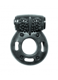 Черное эрекционное кольцо с вибрацией Rings Axle-pin - Lola Games - во Владивостоке купить с доставкой