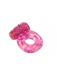 Розовое эрекционное кольцо с вибрацией Rings Axle-pin - Lola Games - во Владивостоке купить с доставкой