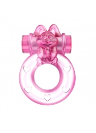 Розовое эрекционное кольцо с вибрацией Ring - Baile - во Владивостоке купить с доставкой