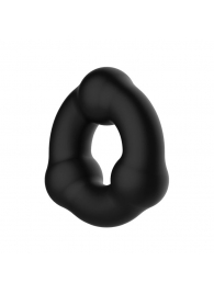 Черное эрекционное кольцо с 3 шариками - Baile - во Владивостоке купить с доставкой