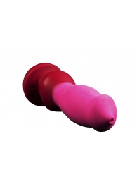 Розово-красный фаллоимитатор  Стаффорд medium  - 24 см. - Erasexa - купить с доставкой во Владивостоке