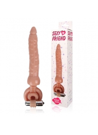 Телесная насадка на член Sexy Friend для двойного проникновения - 18 см. - Bior toys - купить с доставкой во Владивостоке