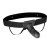 Чёрный полый страпон с вибрацией Unisex Vibrating Hollow Strap-On - 14 см. - Lux Fetish - купить с доставкой во Владивостоке