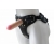 Черный пояс-трусики с двумя насадками Soft-Dolli - 16,5 и 10,5 см. - LOVETOY (А-Полимер) - купить с доставкой во Владивостоке