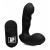 Черный стимулятор простаты Alpha-Pro 7X P-Milker Silicone Prostate Stimulator with Milking Bead - XR Brands - во Владивостоке купить с доставкой