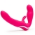 Ярко-розовый безремневой страпон Rechargeable Vibrating Strapless Strap-On - Happy Rabbit - купить с доставкой во Владивостоке