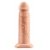 Телесный реалистичный фаллоимитатор с полостью Silicone Hollow Extension - 20 см. - Pipedream - купить с доставкой во Владивостоке