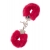 Металлические наручники с красной меховой опушкой METAL HANDCUFF WITH PLUSH RED - Dream Toys - купить с доставкой во Владивостоке