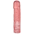 Розовая фаллическая насадка Vac-U-Lock 8  Crystal Jellies Dong - 20,3 см. - Doc Johnson - купить с доставкой во Владивостоке