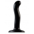 Черный фаллоимитатор-насадка Strap-On-Me P G spot Dildo size S - 16,4 см. - Strap-on-me - купить с доставкой во Владивостоке