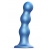 Голубая насадка Strap-On-Me Dildo Plug Balls size S - Strap-on-me - купить с доставкой во Владивостоке