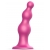 Розовая насадка Strap-On-Me Dildo Plug Beads size L - Strap-on-me - купить с доставкой во Владивостоке