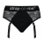 Черные трусики для насадок Diva Lingerie Harness - size L - Strap-on-me - купить с доставкой во Владивостоке