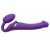 Фиолетовый безремневой вибрострапон Vibrating Bendable Strap-On - size L - Strap-on-me - купить с доставкой во Владивостоке