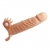 Телесная удлиняющая вибронасадка Penis Sleeve Connor - 17 см. - Baile - во Владивостоке купить с доставкой