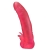 Розовая насадка для страпона с клиторальными лепестками - 18,5 см. - LOVETOY (А-Полимер) - купить с доставкой во Владивостоке