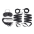 Эротический набор 4PC Bondage Bed Strap   Flogger Kit - Lux Fetish - купить с доставкой во Владивостоке