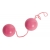 Розовые вагинальные шарики BI-BALLS - Toyfa Basic