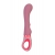 Розовый вибратор для G-стимуляции Rose - 19 см. - ToyFa