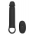 Черная насадка-удлинитель с вибрацией Vibrating Extender With Remote - Dream Toys - во Владивостоке купить с доставкой